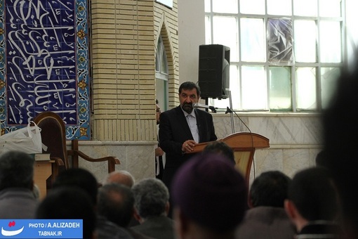 حضور دکتر محسن رضایی در مسجد جامع کاشمر(مصلای نماز جمعه شهر) و ایراد سخنرانی 